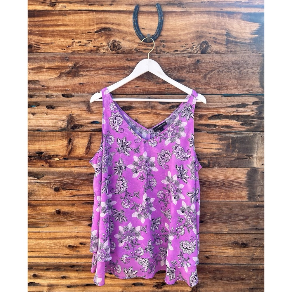 LANE BRYANT | Modern Swing Double-Layer Chiffon Tank 20